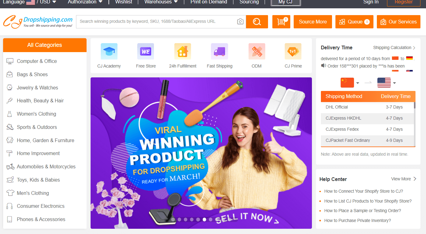 CJDropshipping catalog