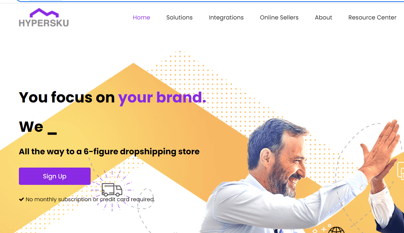 HyperSKU sourcing page showing its pet-product catalog or supplier workflow