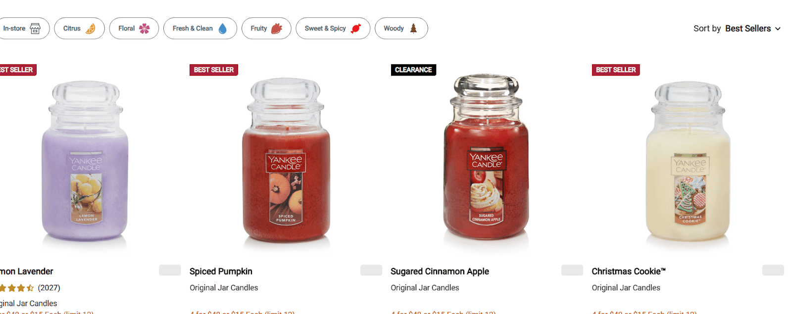 Candles and home decor products illustrating the product category
