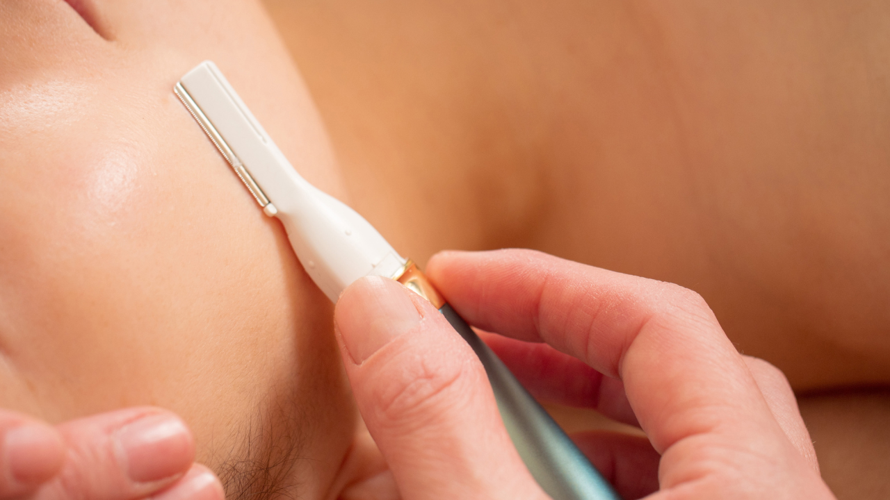 Dermaplaning facial tool illustrating the first beauty-product candidate.