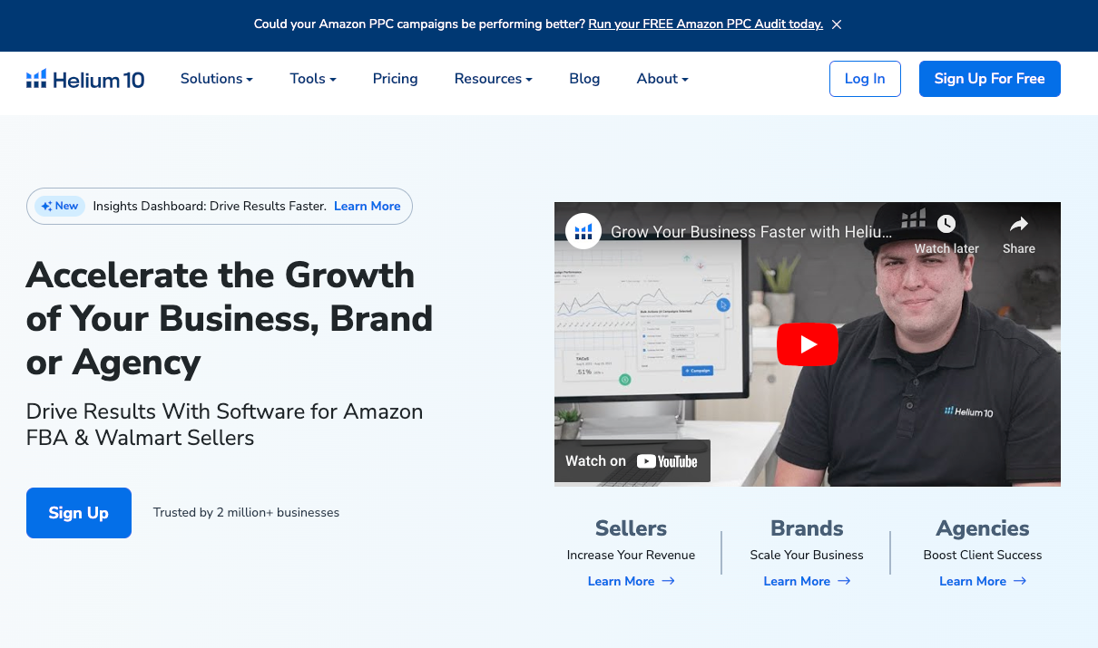 Helium 10 extension analyzing an Amazon product listing