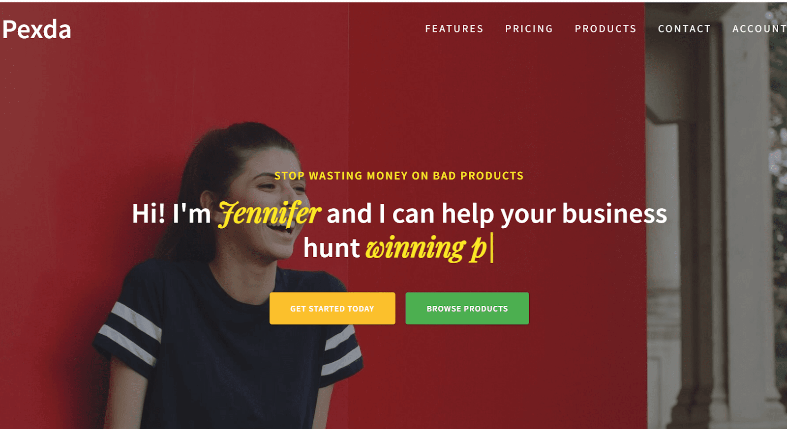 Pexda product and Facebook advertising research interface