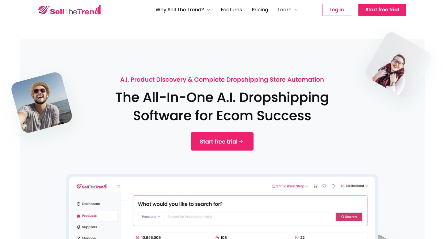Sell The Trend product research and store tools