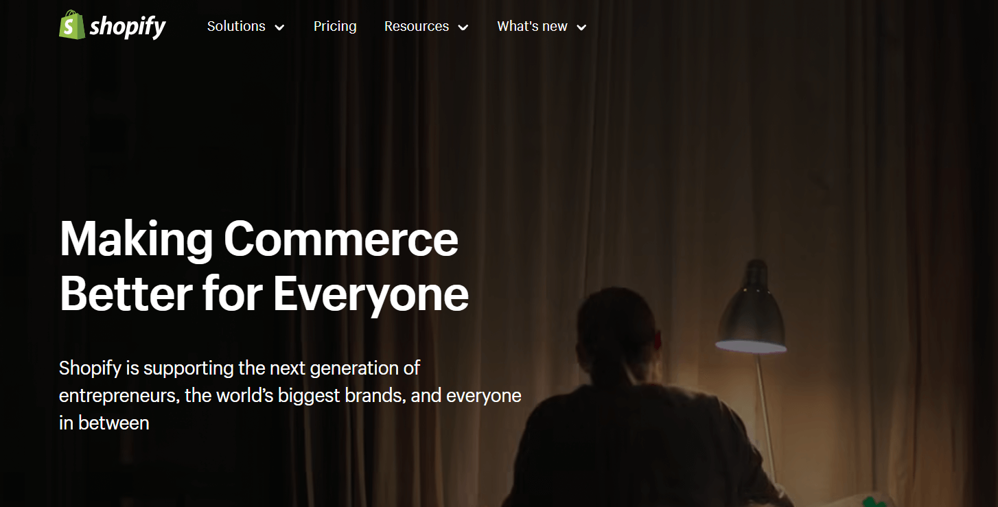 Shopify admin interface for managing an online storefront