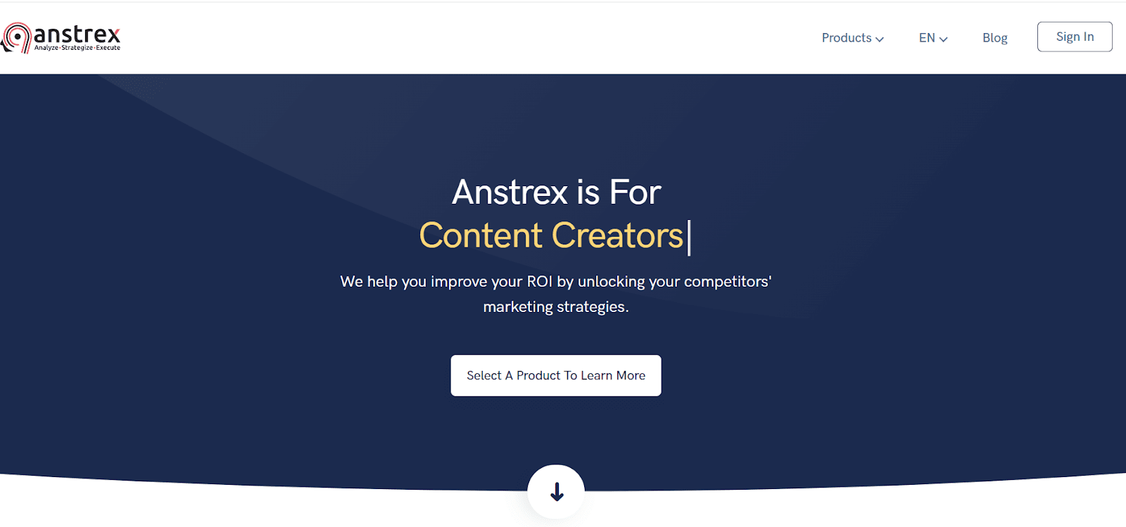 Anstrex interface for researching ads