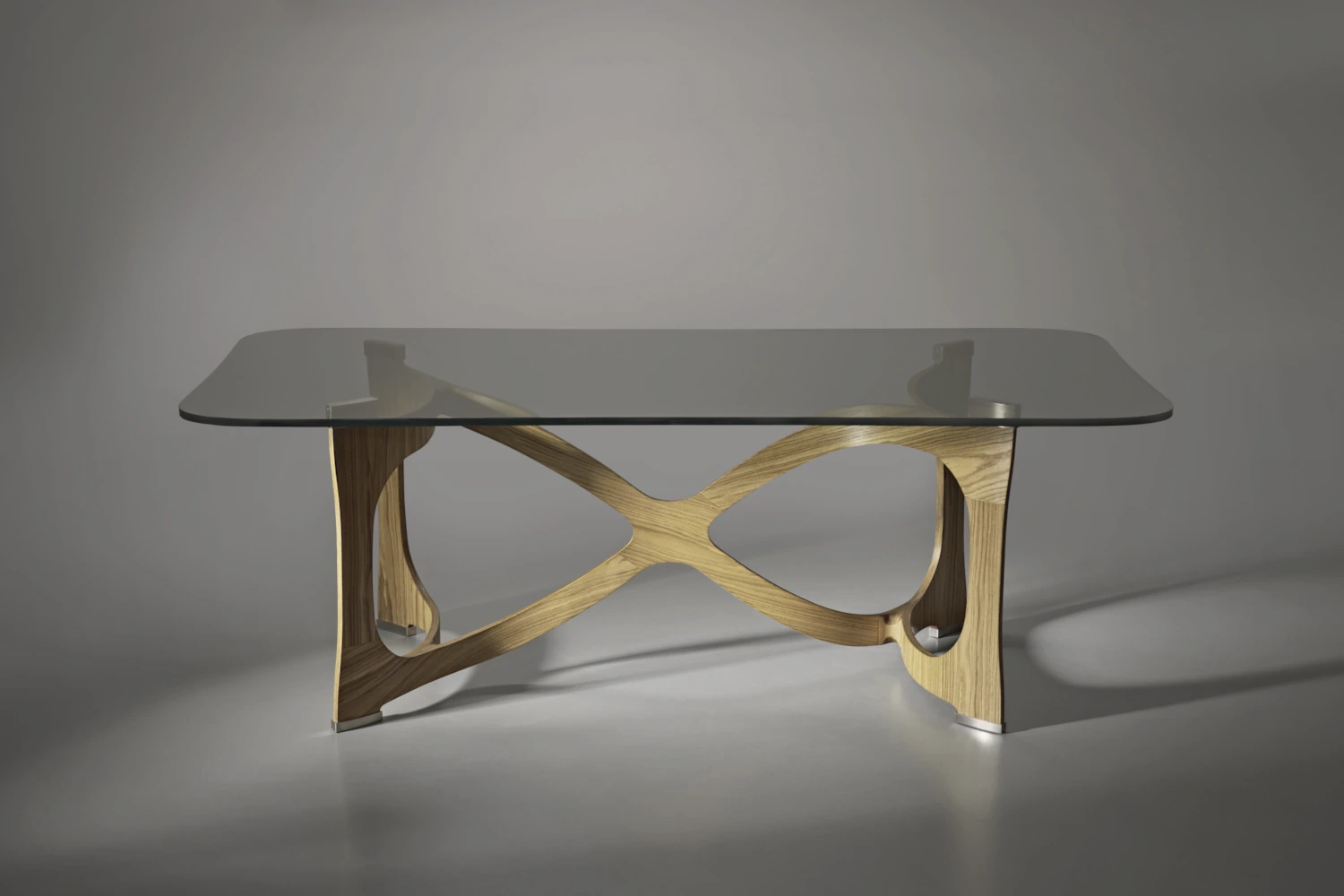 Natureiche, graues Plexiglas