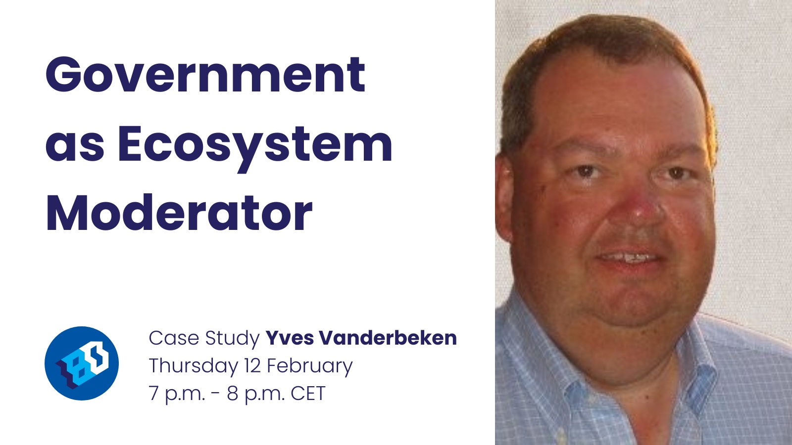 Government as Ecosystem moderator - Yves Vanderbeken