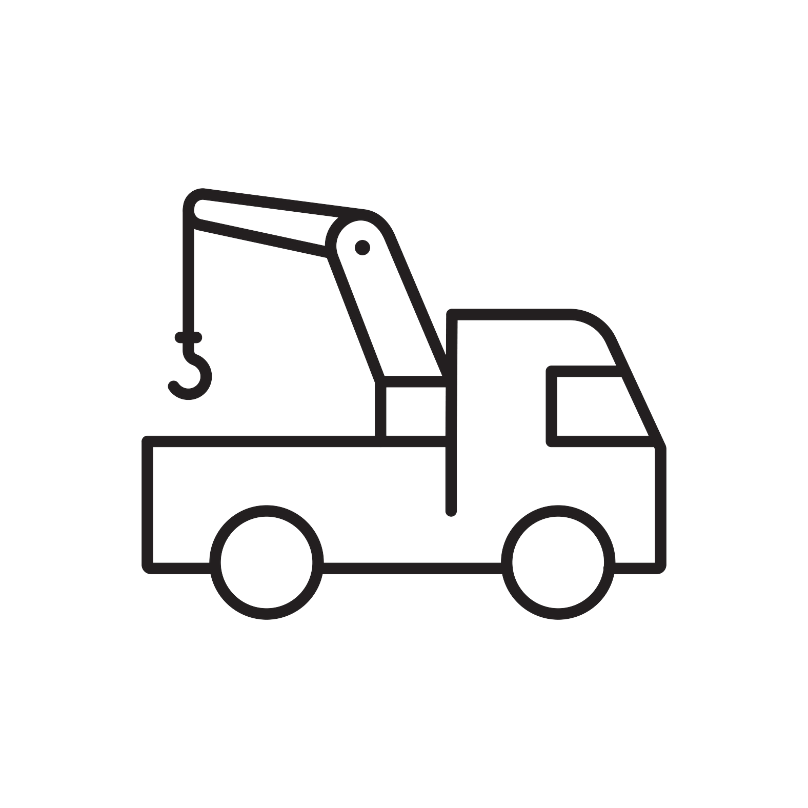 Ícono equipos de izaje y construcción