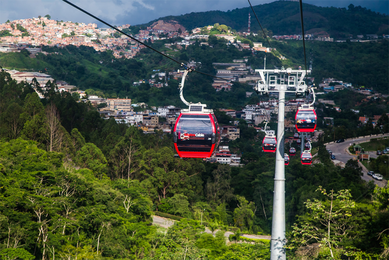 Infraestructura del Metrocable Mariche en Caracas