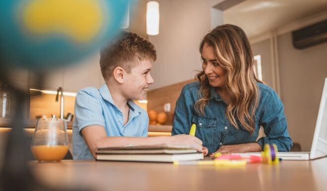 Licensed speech-language pathologist conducting an in-home pediatric speech therapy session in Greater Boston