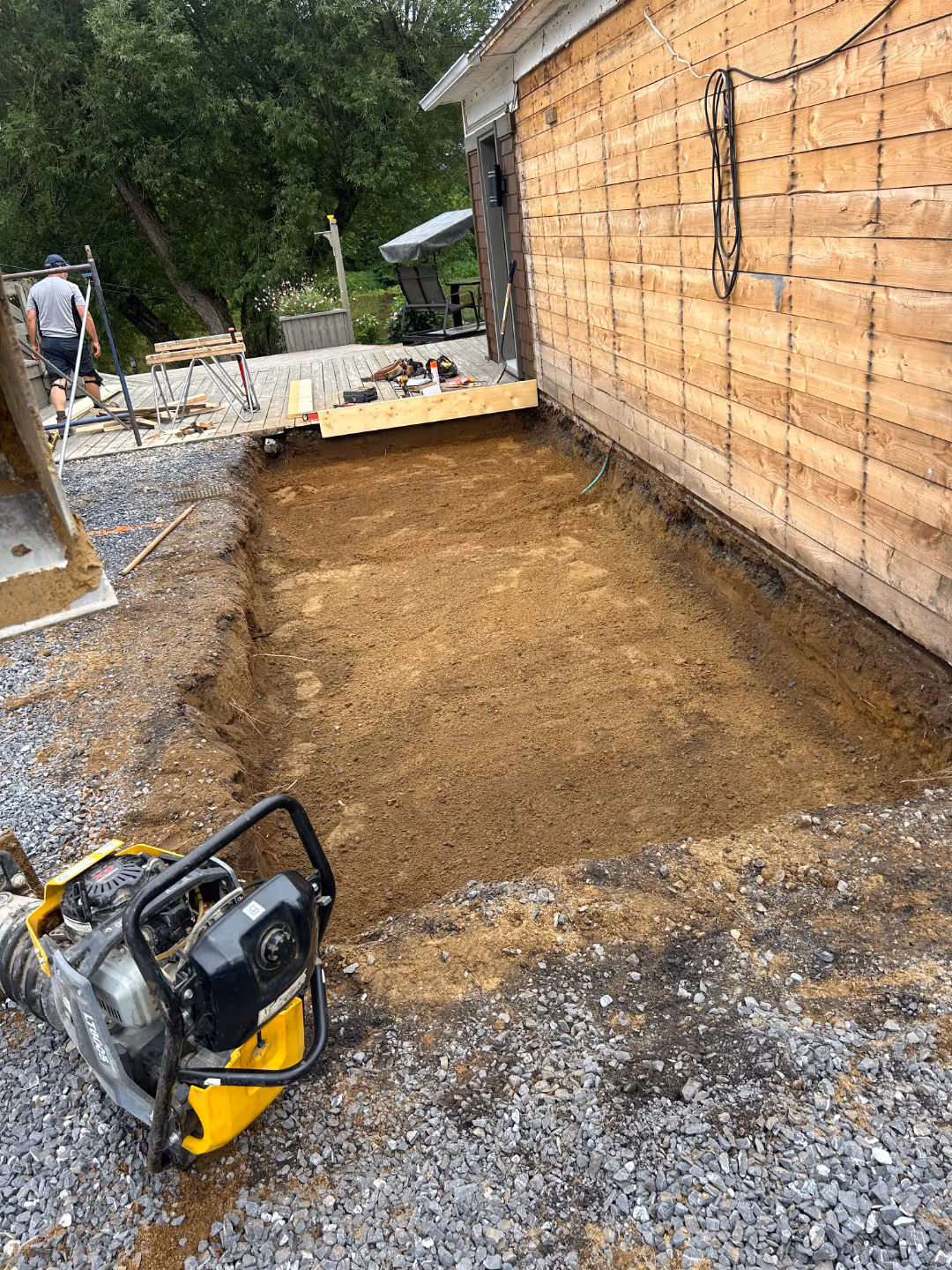 Travaux excavation