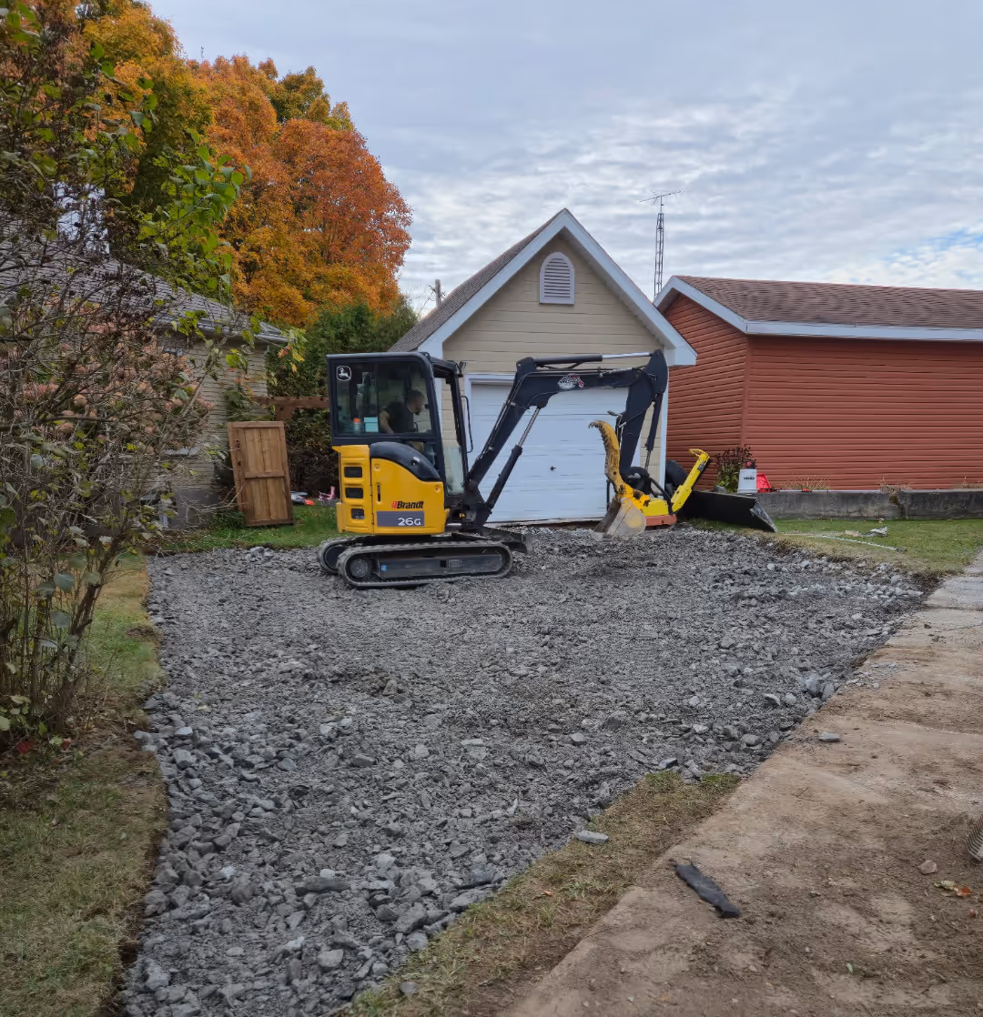 Travaux excavation Estrie