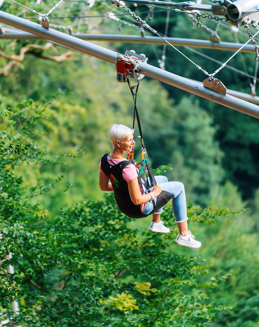 Flyline am Almberg bei Mitterdorf