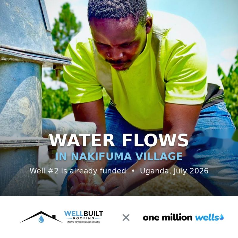 The new well at Nakifuma Village, Uganda