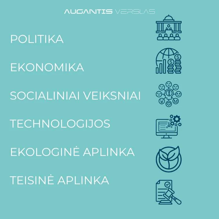 PESTEL verslo analizė: kaip atlikti ir kam ji reikalinga?