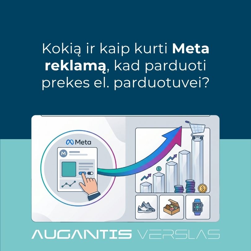 Kokią ir kaip kurti Meta reklamą, kad parduoti prekes el. parduotuvei?