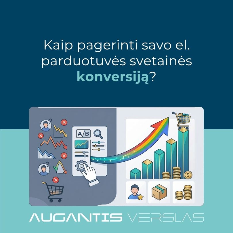 Kaip padidinti el. parduotuvės konversiją? Praktiniai patarimai, kurie augina pardavimus
