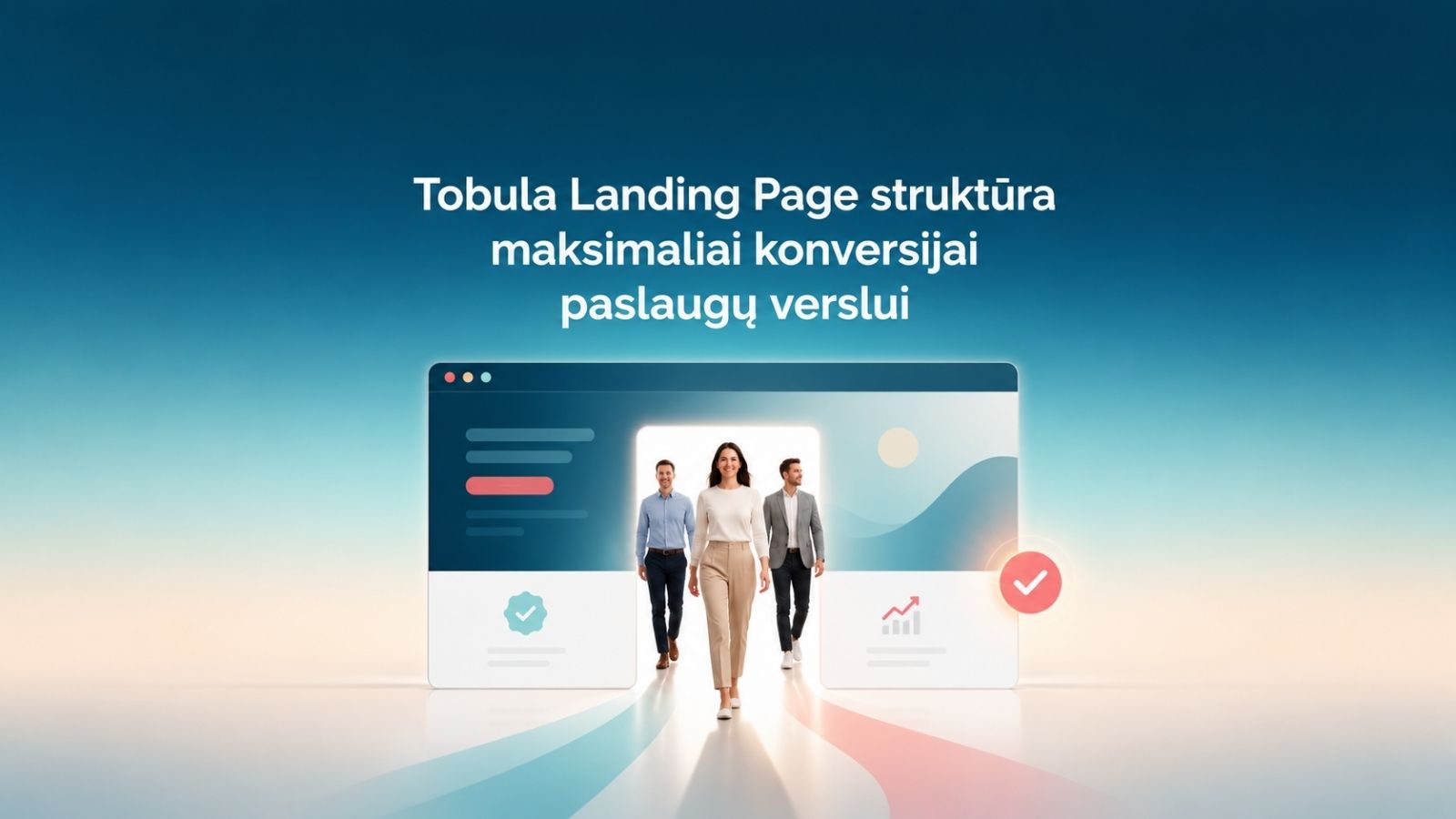Tobula Landing Page struktūra maksimaliai konversijai paslaugų verslui