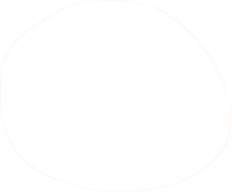 White irregular abstract blob shape on transparent background.