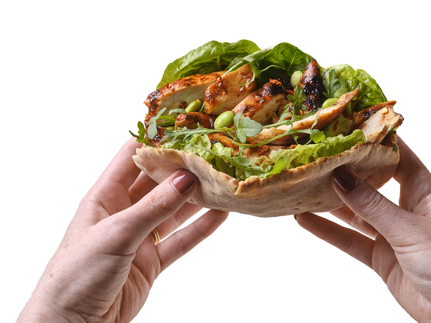 BFree High Protein Pitta photographed beside standard pitta