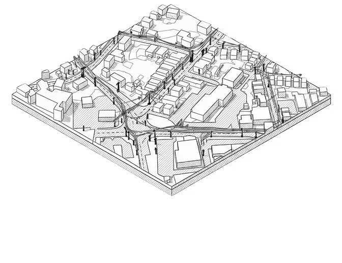 isometric image of map