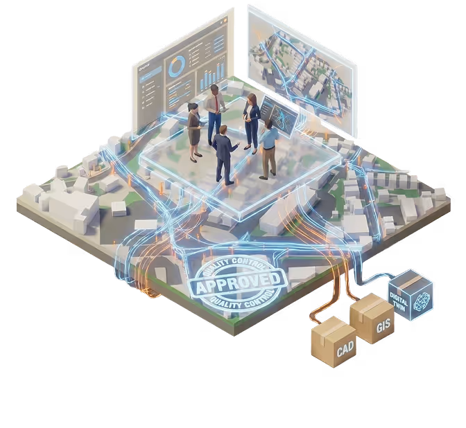 isometric image of map