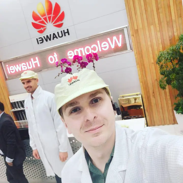 At Huawei Headquarters in Shenzhen