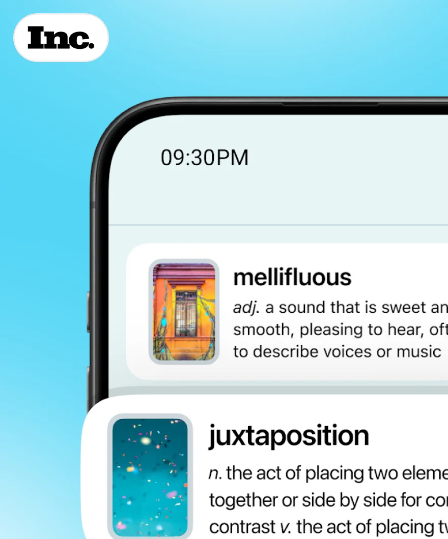 Securing an Inc. feature for Word of the Day, the app acquired by a Silicon Valley VC