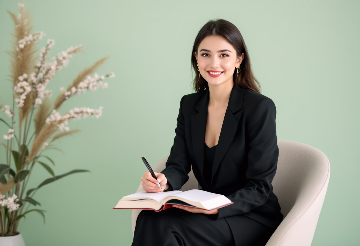 image of author at a book signing