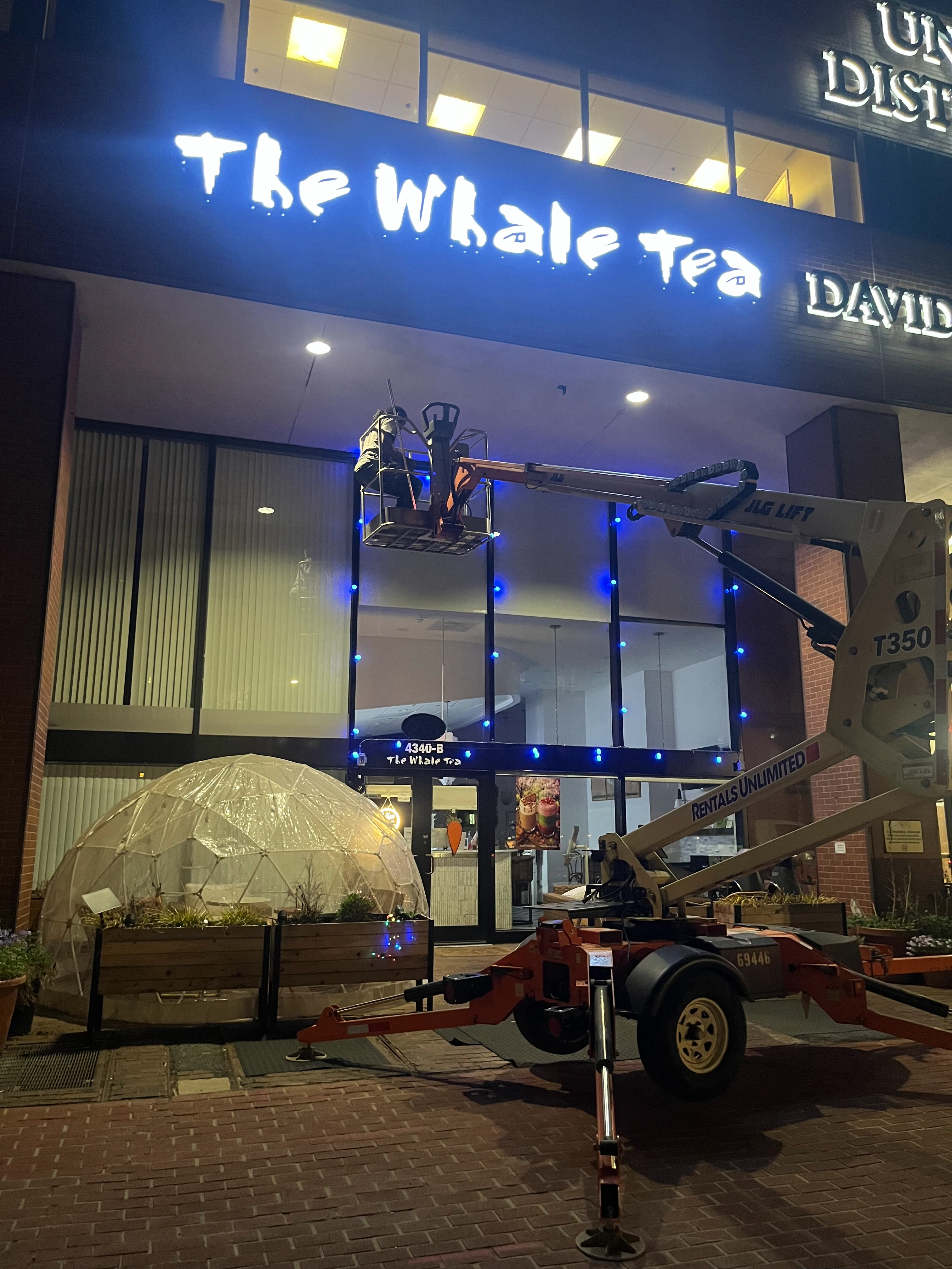 Storefront and LED signs