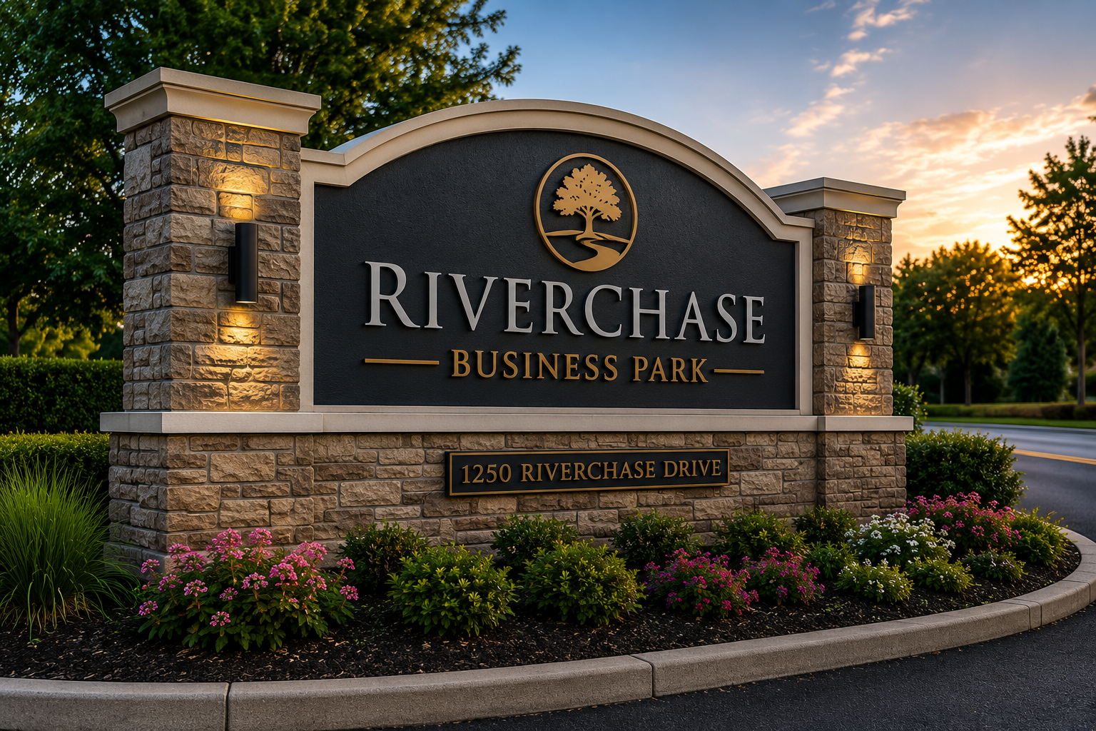 Custom monument sign