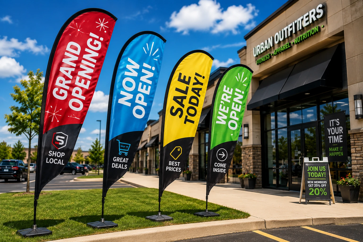 Promotional outdoor signs
