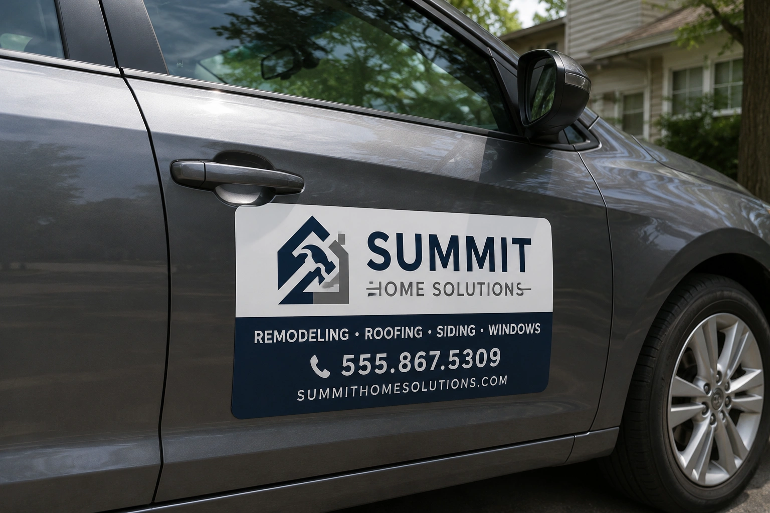 Custom magnetic car signs for business vehicles and fleets