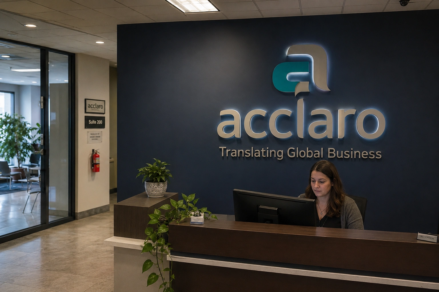 Custom indoor signs for offices lobbies and commercial interiors