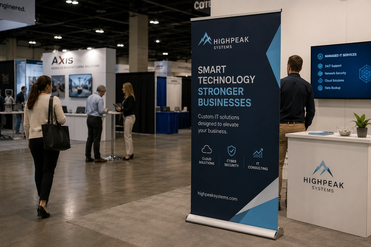 Exhibition signs and trade show graphics