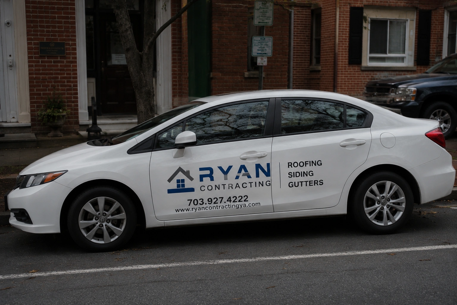 Custom vehicle lettering for business cars vans trucks and fleets