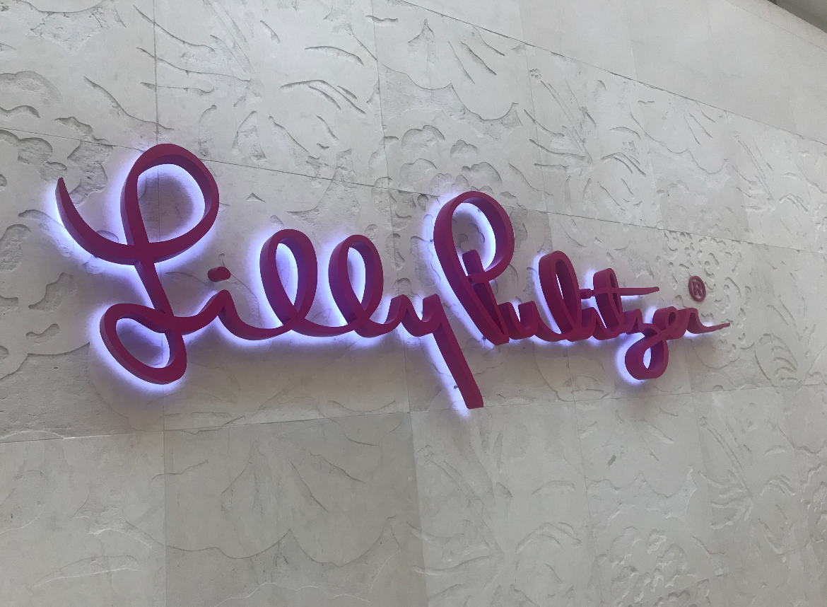 Professional company signage for a commercial location