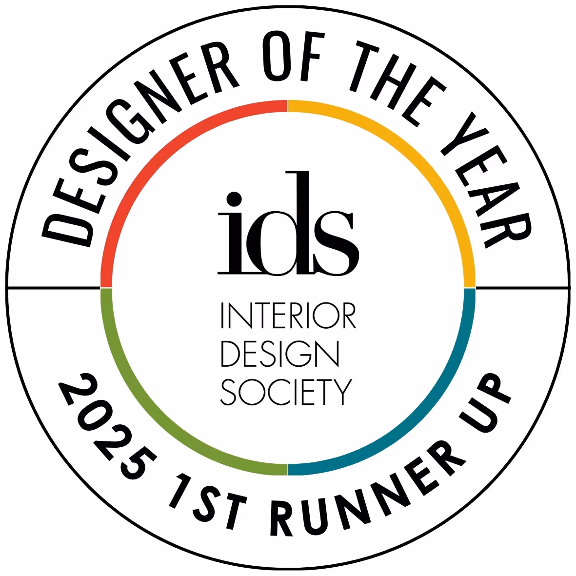 IDS Designer of the Year 2025 1st Runner Up badge