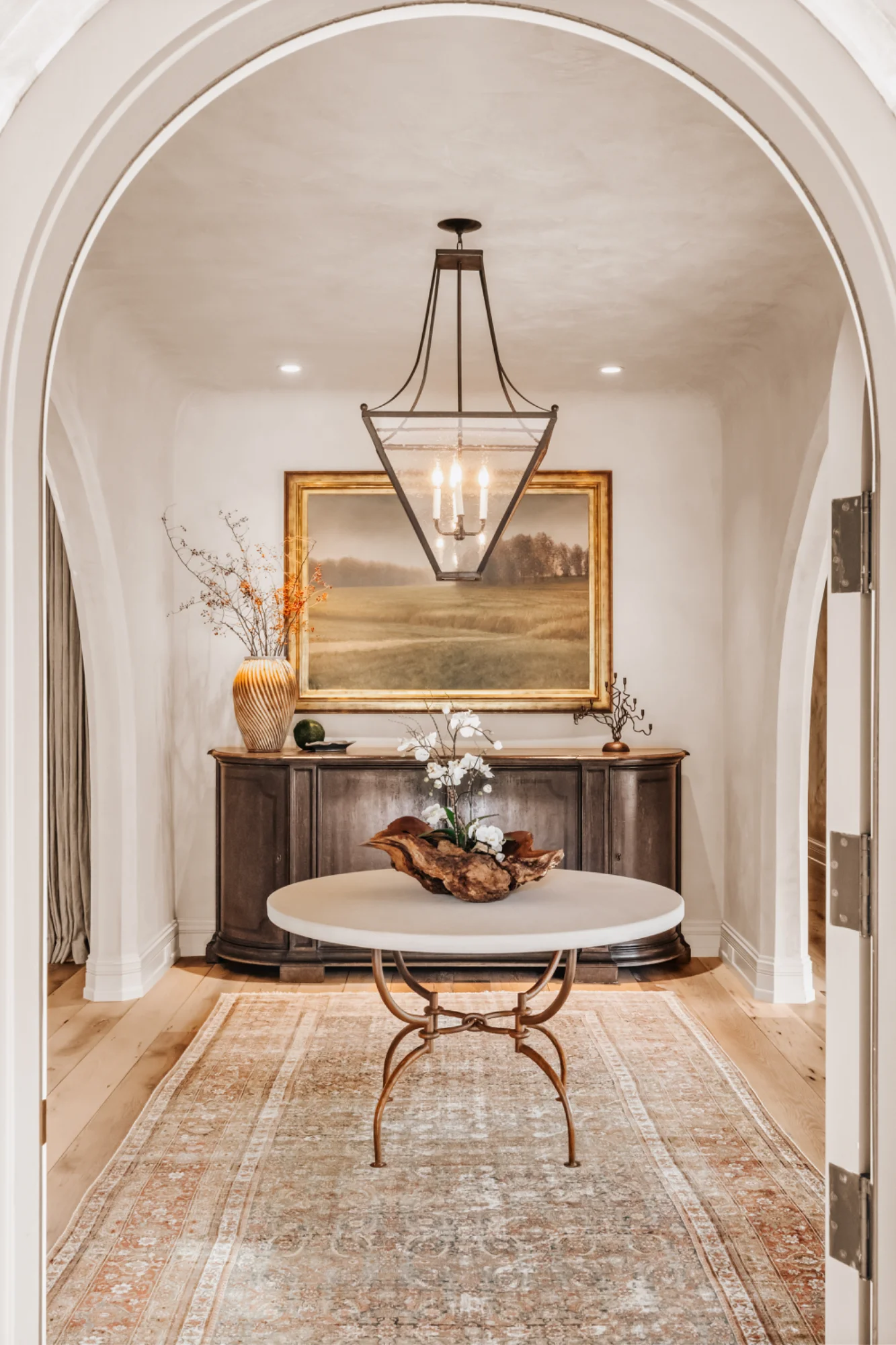Foyer with console table