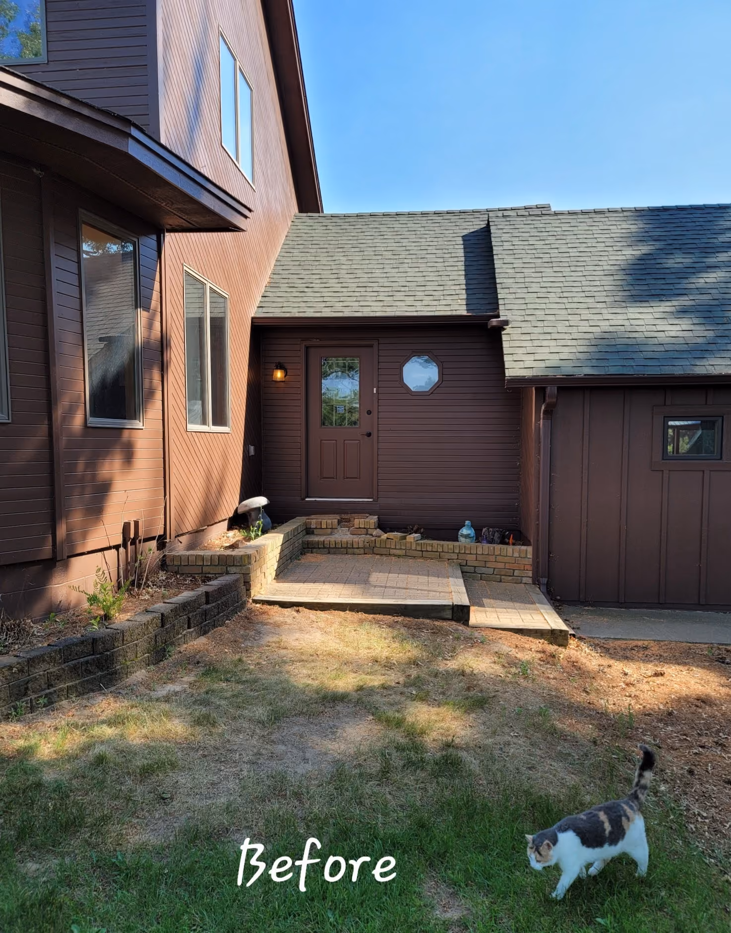 Exterior view of house and yard