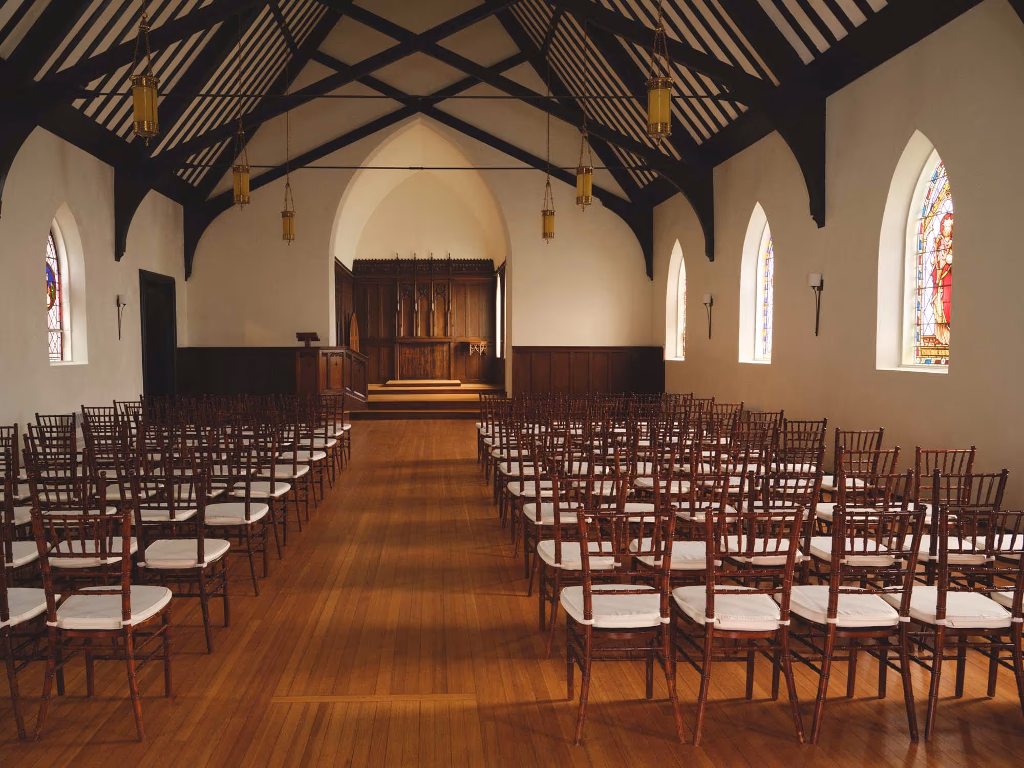 Kay Chapel Hotel Viking Newport Rhode Island historic chapel interior for weddings