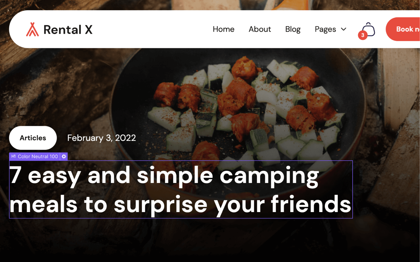 CMS Page - Rental X Webflow Template