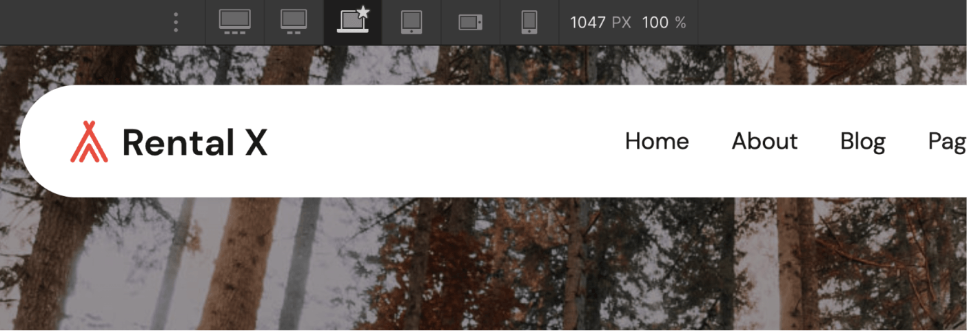 Responsive Design - Rental X Webflow Template