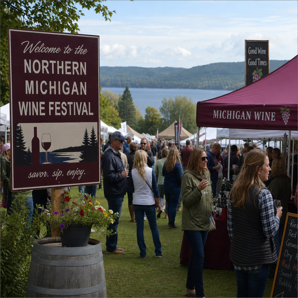 A wine festival in Northern Michigan