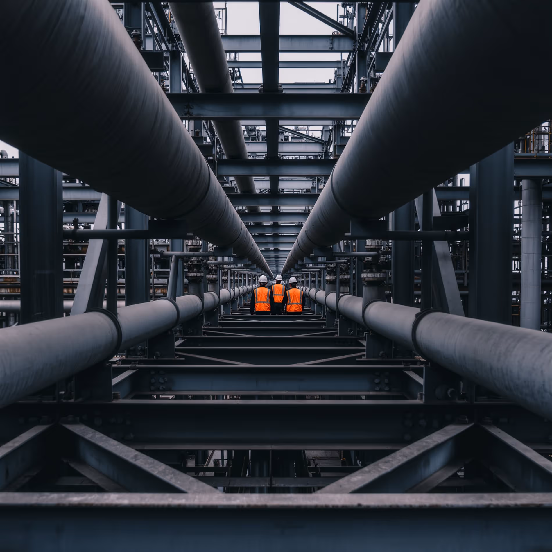 AIRIZEN team walking through an industrial plant - one partner, clear responsibility