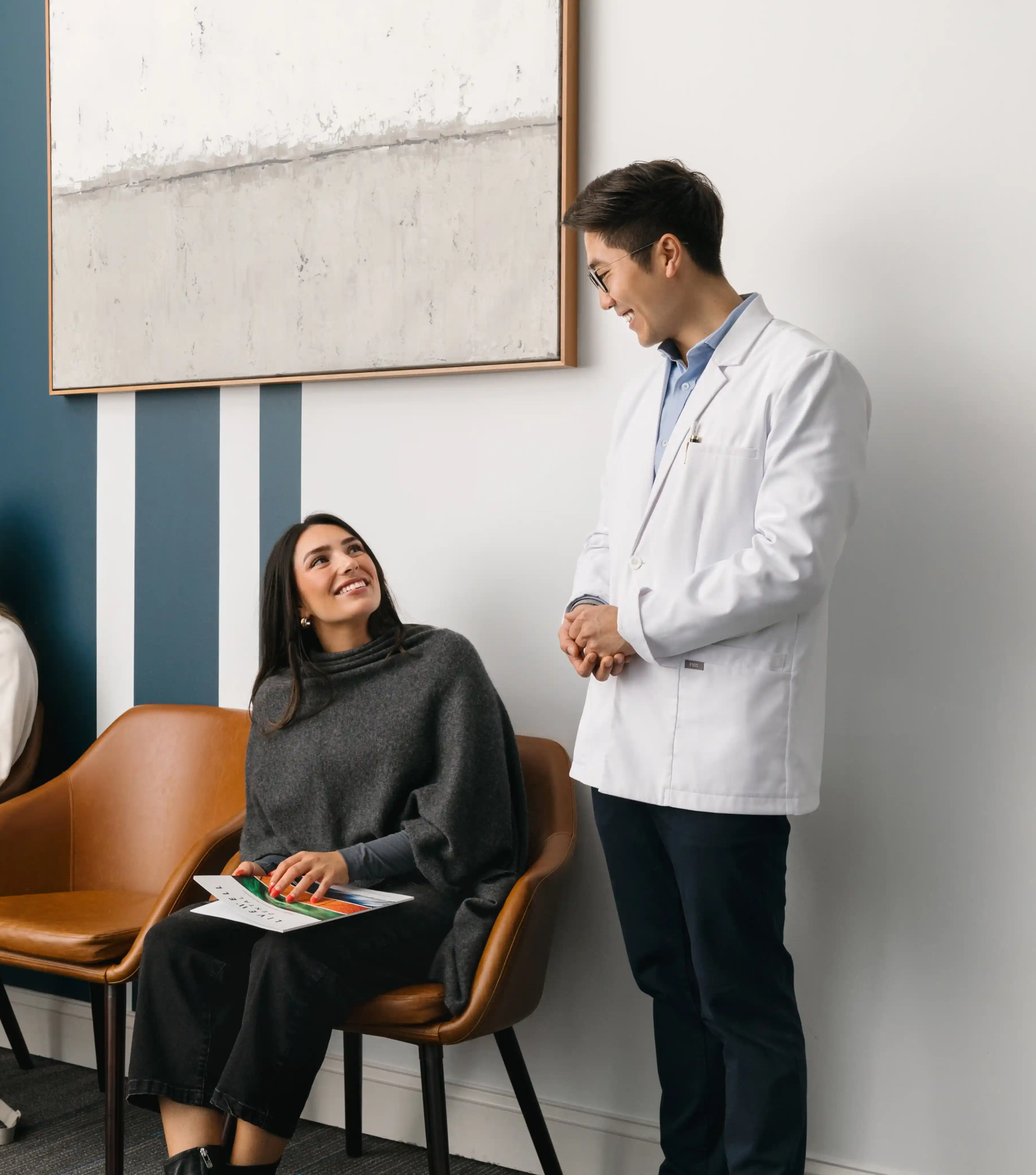 Calm and comfortable patient room at Livewell Dental