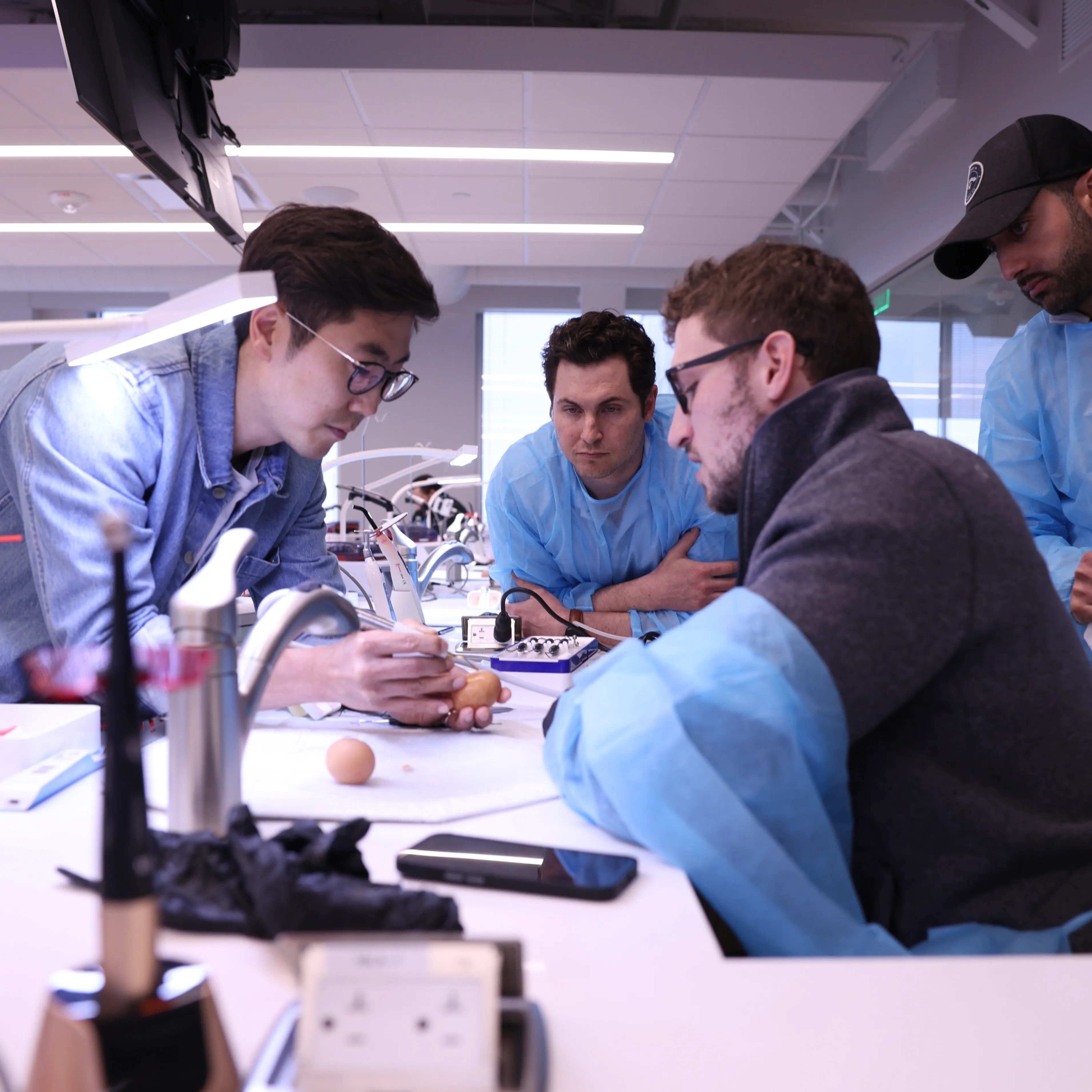 Dr. Chris Kim demonstrating implant planning