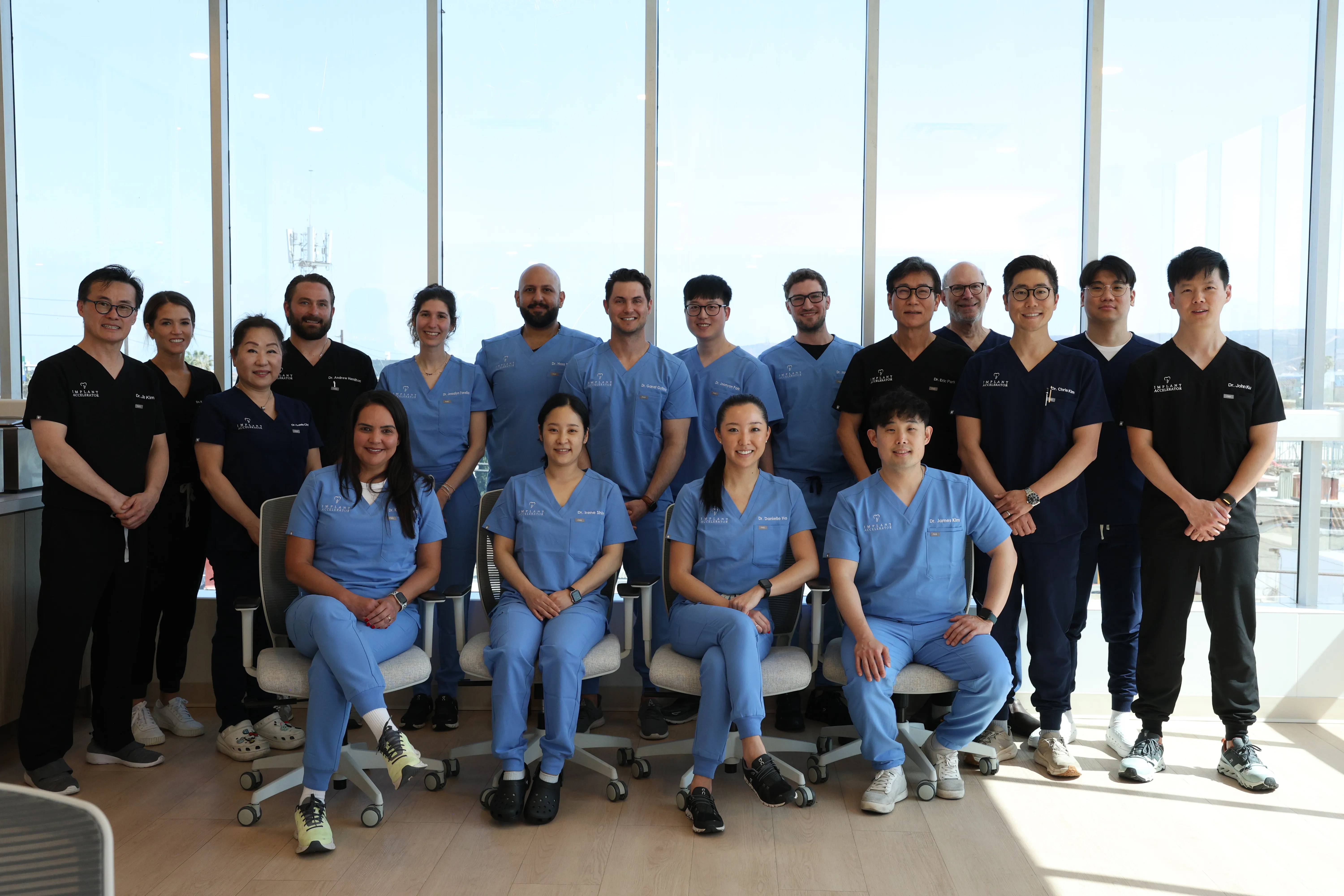 Dr. Chris Kim teaching dental implant techniques