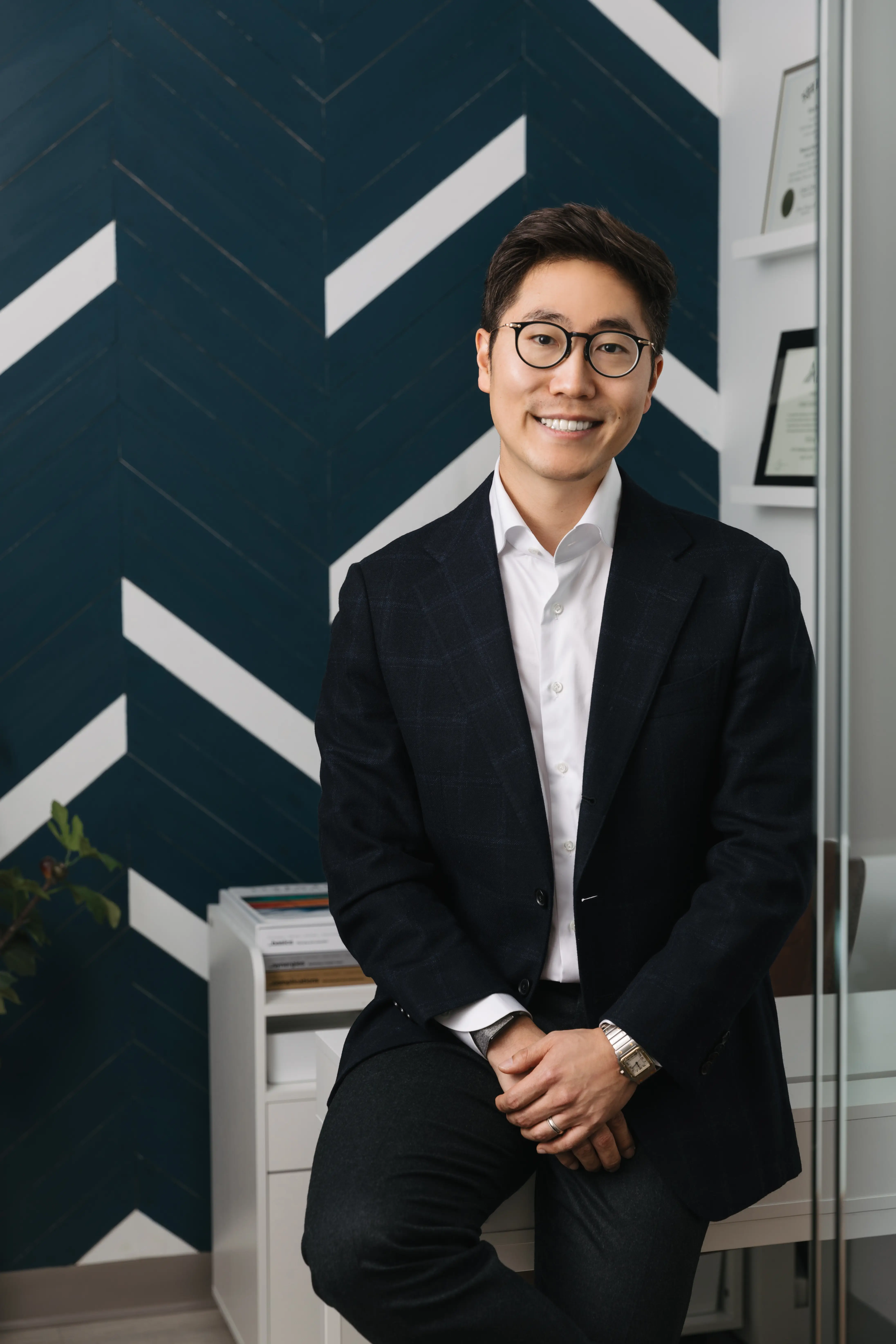 Dr. Kim at his office