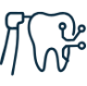 Advanced dental technology icon